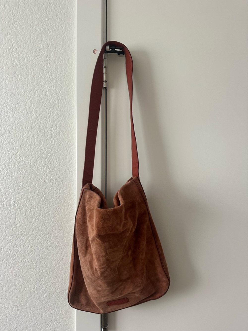 Lucky Brand Rust Brown Suede Shoulder Bag